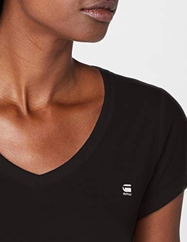 G-STAR RAW Eyben Slim V T Wmn S/s Camiseta, Negro (Black 990), 36 (Talla del fabricante: Small) para Mujer