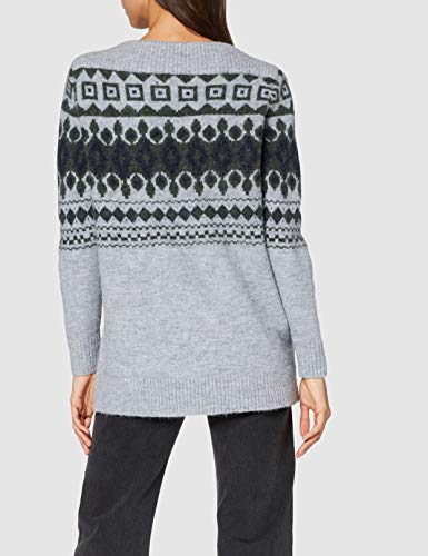 G-STAR RAW Jacquard Boat suéter, Gris (Grey Htr 906), X-Small para Mujer