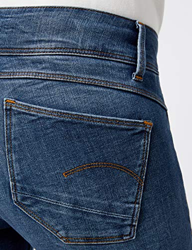G-STAR RAW Lynn D-Mid Waist Super Skinny Vaqueros, Medium Aged 9136-071, 22W / 30L para Mujer
