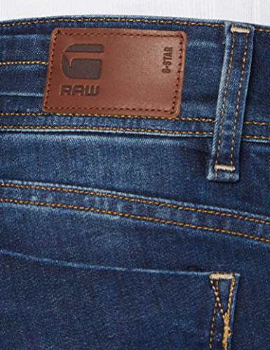 G-STAR RAW Midge Saddle Mid Waist Straight Vaqueros, Dk Aged 6553-89, 29W / 30L para Mujer