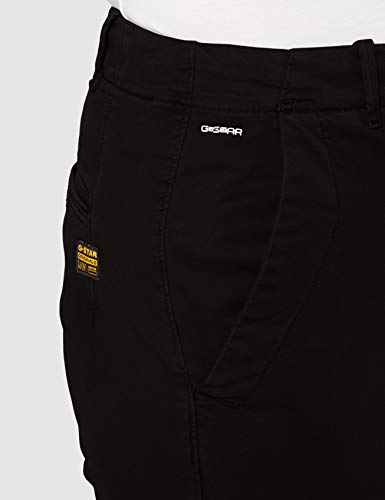 G-STAR RAW Page BF Chino Wmn Pantalones de Vestir, Dk Black GD C096/B564, 28W/ 34L para Mujer