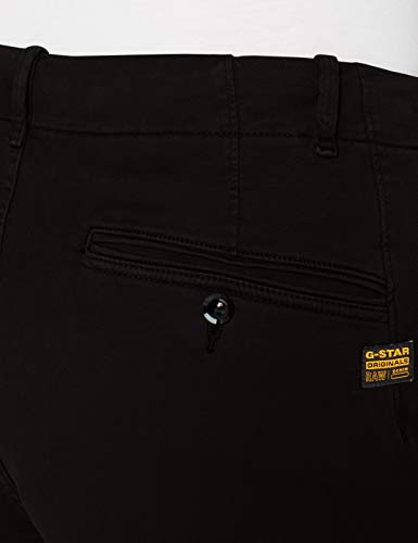 G-STAR RAW Page BF Chino Wmn Pantalones de Vestir, Dk Black GD C096/B564, 28W/ 34L para Mujer