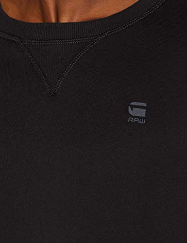 G-STAR RAW Premium Basic suéter, Negro (Dk Black C235-6484), M para Hombre