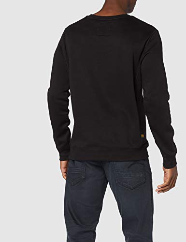 G-STAR RAW Premium Basic suéter, Negro (Dk Black C235-6484), M para Hombre