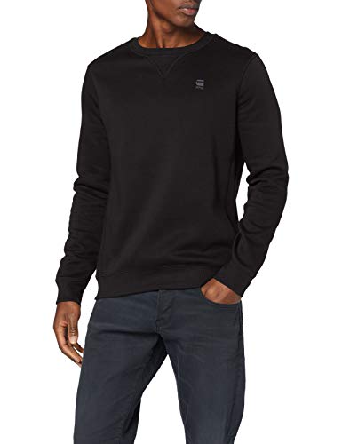 G-STAR RAW Premium Basic suéter, Negro (Dk Black C235-6484), M para Hombre