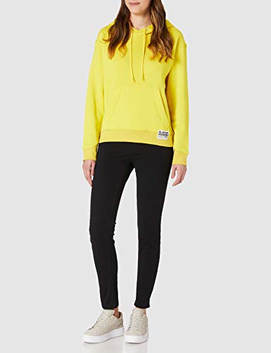 G-STAR RAW Premium Core Sudadera con Capucha, Cab C235-c339-Casco de Ciclismo, Color Amarillo Brillante, M para Mujer