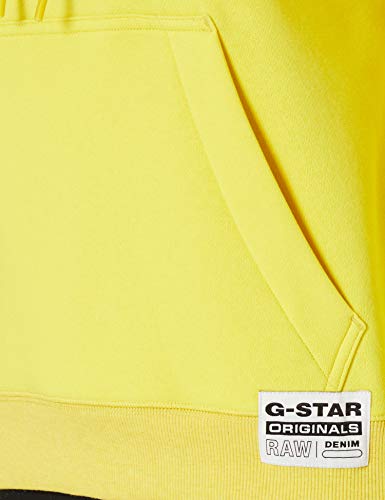 G-STAR RAW Premium Core Sudadera con Capucha, Cab C235-c339-Casco de Ciclismo, Color Amarillo Brillante, M para Mujer