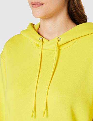 G-STAR RAW Premium Core Sudadera con Capucha, Cab C235-c339-Casco de Ciclismo, Color Amarillo Brillante, M para Mujer