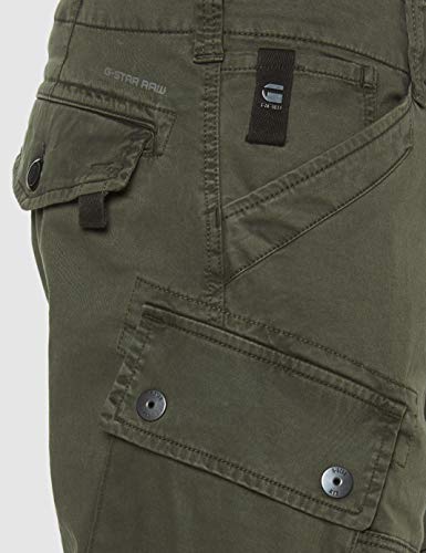 G-STAR RAW Roxic Tapered Cargo Pantalones, Verde (Asfalt 4893-995), 31W / 32L para Hombre