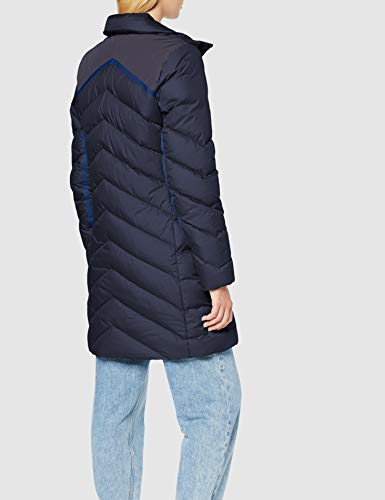 G-STAR RAW Whistler Slim Down Hooded Long Abrigo, Azul (Sartho Blue 6067), 40 (Talla del fabricante: Medium) para Mujer