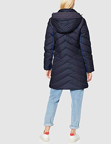 G-STAR RAW Whistler Slim Down Hooded Long Abrigo, Azul (Sartho Blue 6067), 40 (Talla del fabricante: Medium) para Mujer