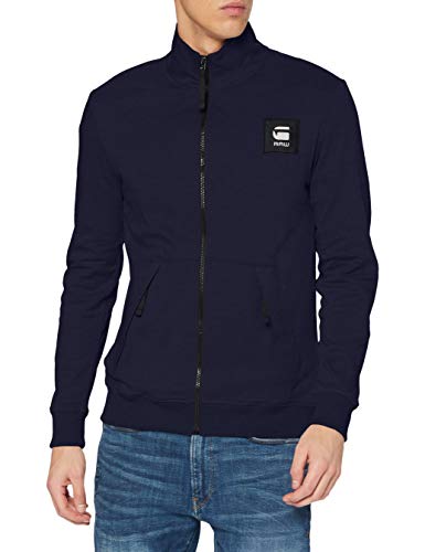 G-STAR RAW Zip Through Track Tweeter Chaleco de Sudadera, Sartho Blue C584-6067, M para Hombre