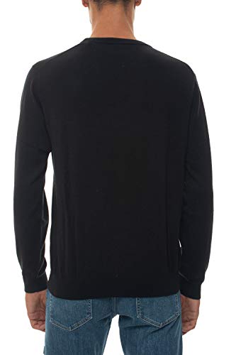 GANT Cotton Wool Crew Suéter, Negro, XS para Hombre