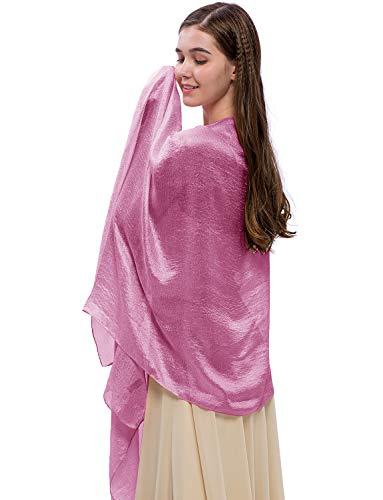 Gardenwed Suave Solido Chales Bufandas Bufanda de Cuello de Baile Novia Robó Wrap Damas Ropa Accesorios 70 * 180CM Black