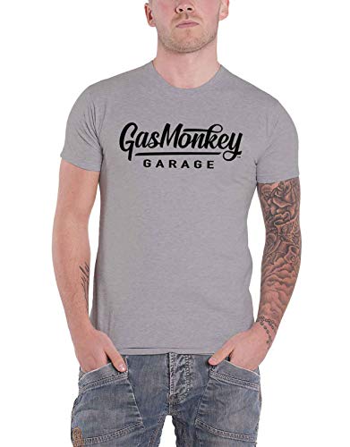 Gas Monkey Garage T Shirt Large Script GMG Logo Nuevo Oficial De Los Hombres Size Medium