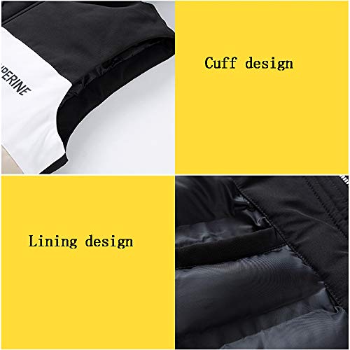 GCC Vest Caliente Deportivo Casual para Hombre OtoñO E Invierno Mangas Chaleco con Capucha,Cremallera Completa H-M