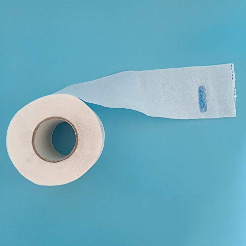 GCDN Cuello Papel Ruffle Peluquería Duradera Accesorio Peluquería Tiras para el Cuello Herramientas Cobertura Protección desechable Cortador Pelo llo silenciador(Blanco)