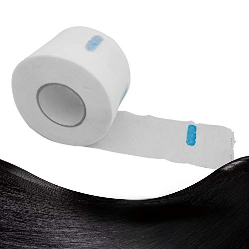 GCDN Cuello Papel Ruffle Peluquería Duradera Accesorio Peluquería Tiras para el Cuello Herramientas Cobertura Protección desechable Cortador Pelo llo silenciador(Blanco)