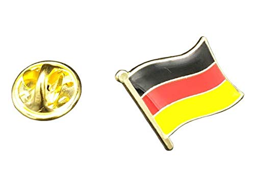 Gemelolandia | Pin de Solapa Bandera Mastil Alemania 16x15mm | Pines Originales Para Regalar | Para las Camisas, la Ropa o para tu Mochila | Detalles Divertidos