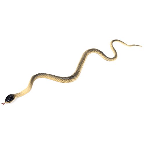 Generic 18 Pulgadas Orange Royal Serpiente Y Patrón de Serpiente Beige Juego de Juguete de Truco Parecido