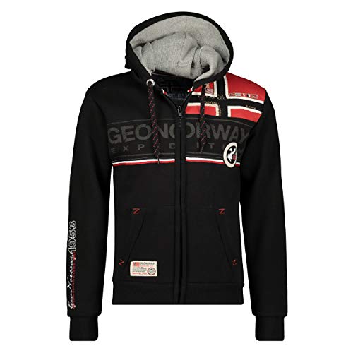 GEO NORWAY Flipper Men – Sudadera con Capucha y Bolsillo para Hombre – Sudadera con Logotipo de Hombre – Sudadera con Capucha y Manga Larga – Sudadera Deportiva Casual