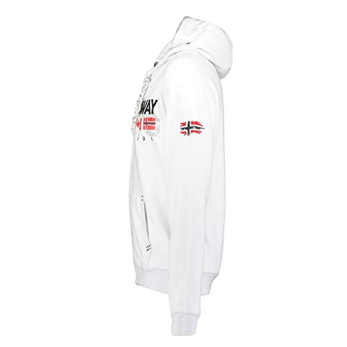 GEO NORWAY GOUKY Men - Sudadera Capucha para Hombre Bolsillo Canguro - Sudaderas Hoodie Logo Hombre - Sudadera De Manga Larga Hood con Capucha Hoody- Sudadera Deportiva Sweat Casual