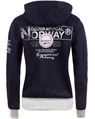 Geographical Norway Bans Production Sudadera con capucha para mujer azul marino L