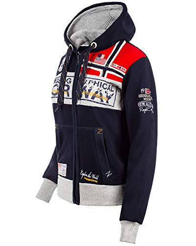 Geographical Norway Bans Production Sudadera con capucha para mujer azul marino L