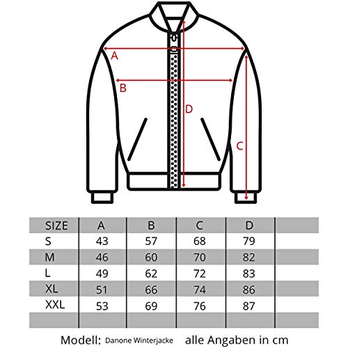 Geographical Norway DANONE MEN - Chaqueta De Hombre Cálida E Impermeable - Abrigo Grueso Capucha Aire Libre - Chaquetas Invierno Forro Exterior - Abrigos Ideal Hombres Casual (MARINA XL)