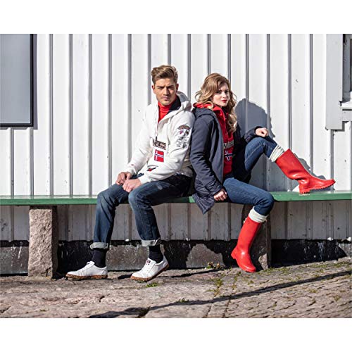 Geographical Norway GYMCLASS LADY - Sudadera Mujer Bolsillos Kangaroo - Sudadera Caliente Mujer - Suéter Abrigos Manga Larga - Hoodie Tops Casual Abrigo Estilo NEGRO M - TALLA 2