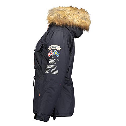 Geographical Norway - Parka para Mujer (Marina, L)