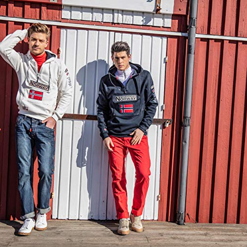 Geographical Norway Sudadera con capucha para hombre azul marino L