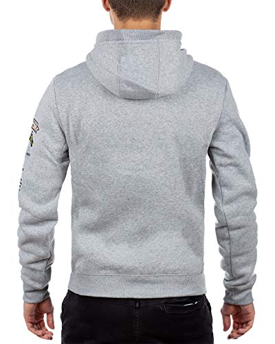 Geographical Norway Sudadera con capucha para hombre Color gris. XL