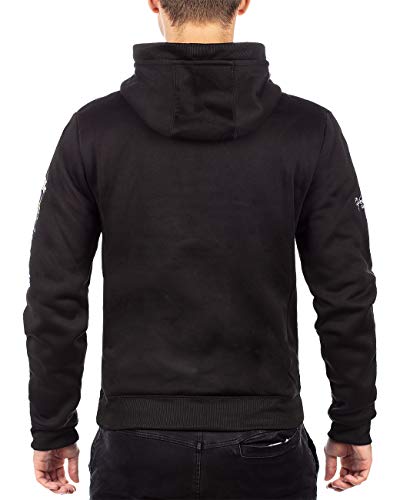 Geographical Norway Sudadera con capucha para hombre negro L