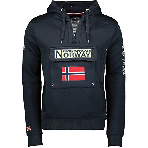 Geographical Norway Sudadera DE Hombre GYMCLASS Azul Marino XL
