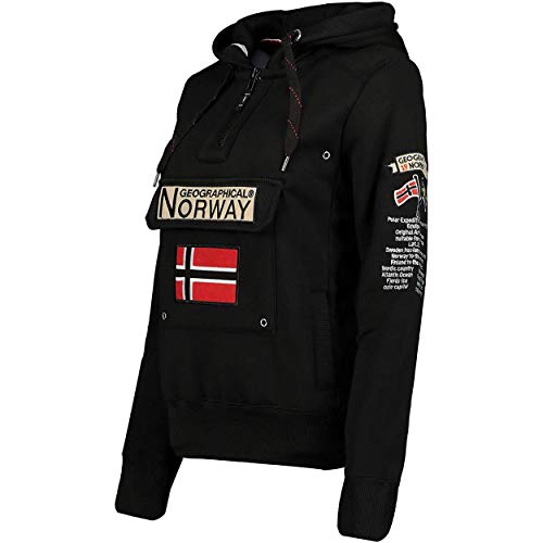 Geographical Norway Sudadera DE Mujer GYMCLASS Negro S