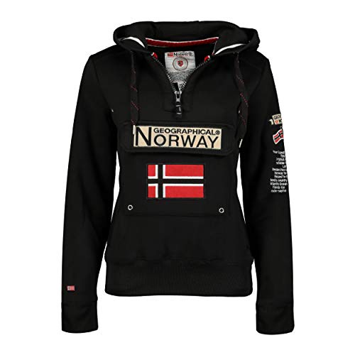 Geographical Norway Sudadera DE Mujer GYMCLASS Negro S