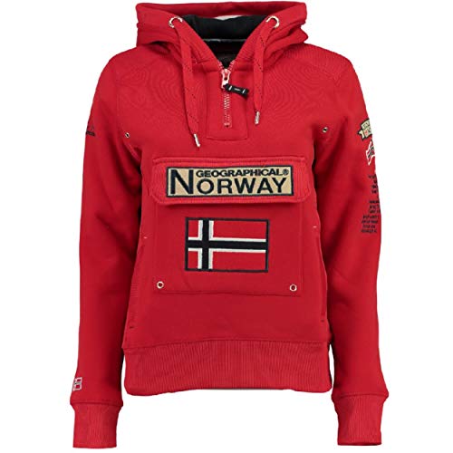 Geographical Norway Sudadera DE Mujer GYMCLASS Rojo M