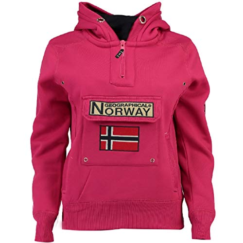 Geographical Norway Sudadera DE Mujer GYMCLASS Rosa Llamativo L