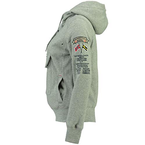 Geographical Norway Sudadera GYMCLASS DE Mujer Gris Melange Talla L