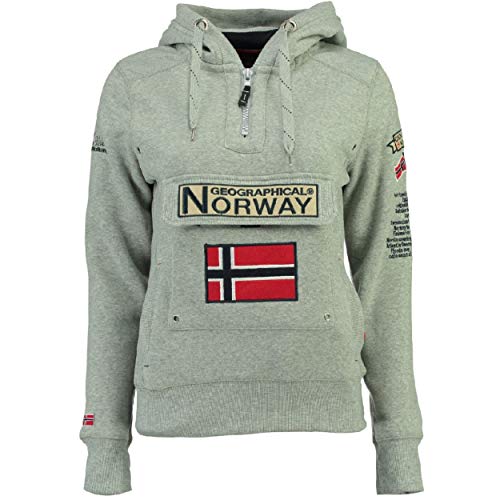 Geographical Norway Sudadera GYMCLASS DE Mujer Gris Melange Talla L