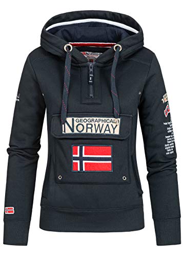 Geographical Norway - Sudadera para mujer azul marino L