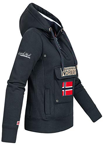 Geographical Norway - Sudadera para mujer azul marino M
