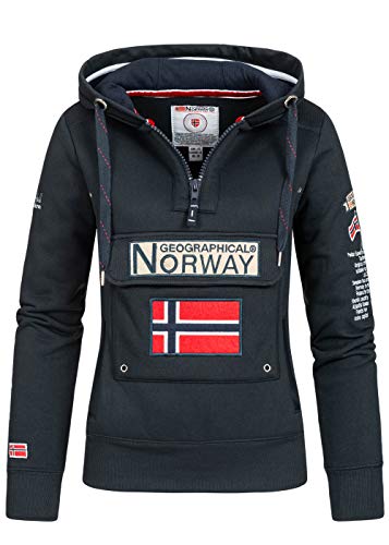 Geographical Norway - Sudadera para mujer azul marino M