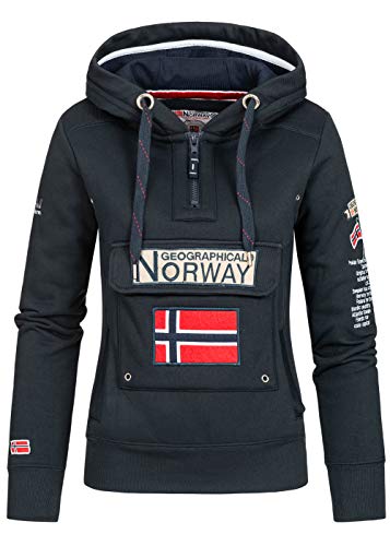 Geographical Norway - Sudadera para mujer azul marino M