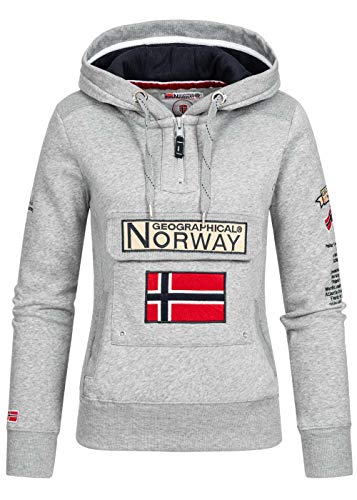 Geographical Norway - Sudadera para mujer gris claro M