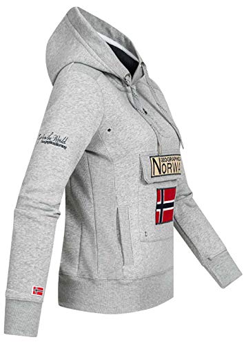 Geographical Norway - Sudadera para mujer gris claro M