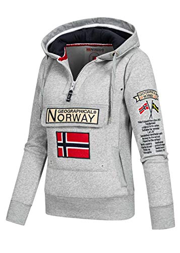 Geographical Norway - Sudadera para mujer gris XXL