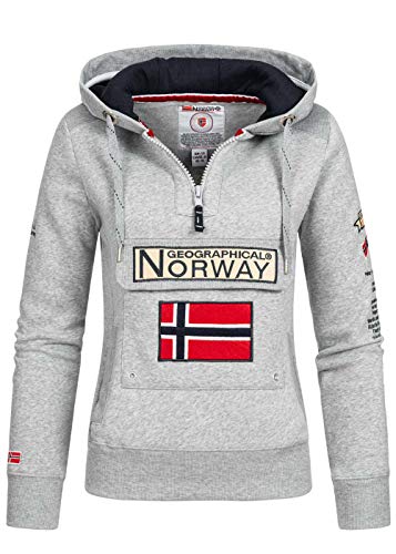 Geographical Norway - Sudadera para mujer gris XXL