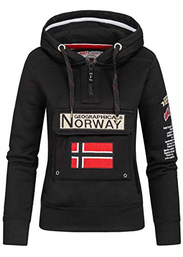 Geographical Norway - Sudadera para mujer Negro S